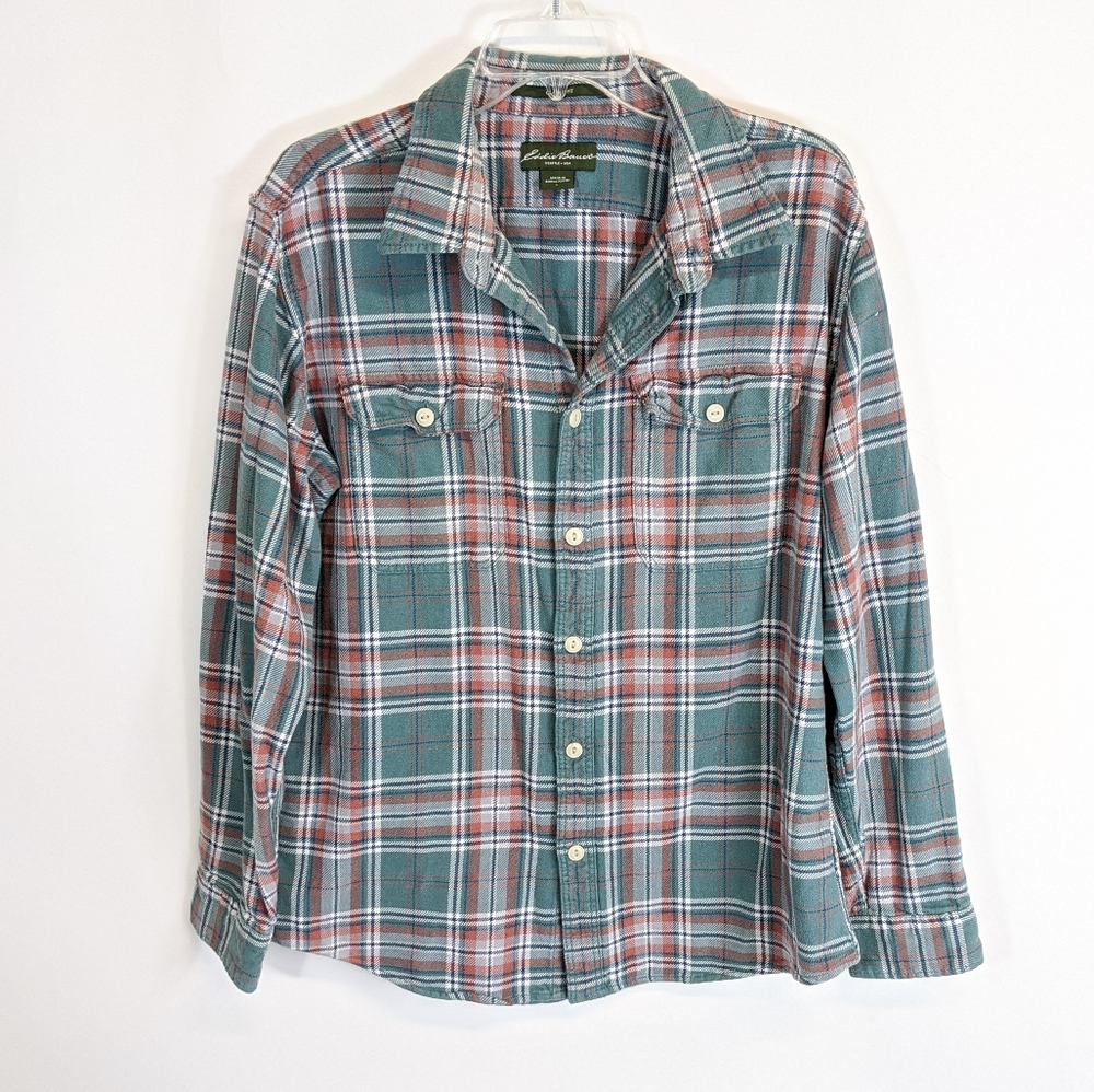 Eddie Bauer plaid button down flannel
